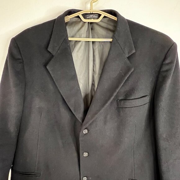 Macy's ALFANI Mens Heavy Coat Blazer Sport Jacket Size L Wool Blend - Picture 3 of 16